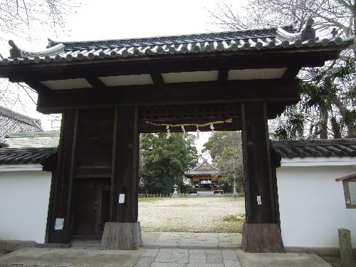 膳所城跡公園の桜と城下町