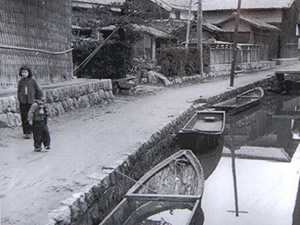 むかしの野洲市須原の水郷風景