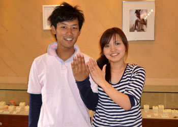 細身のマリッジリング（結婚指輪）