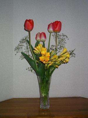 チュウリップは生け花に