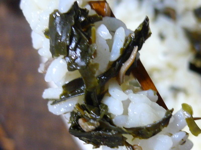 お茶の佃煮で・・おちゃぁ～！