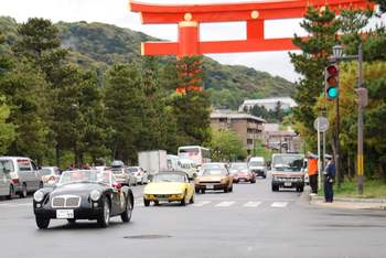 雨の平安神宮走行！