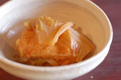 トリロールとキムチ煮