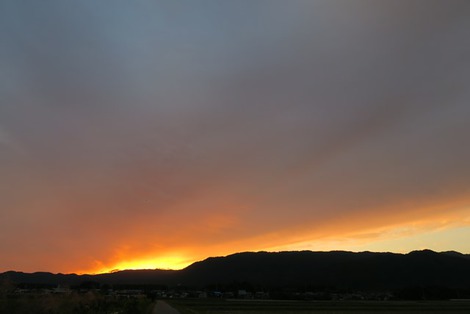 夕焼け・・１０月