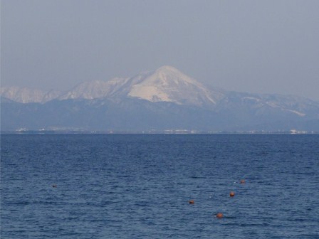 体感は氷点下で・・琵琶湖