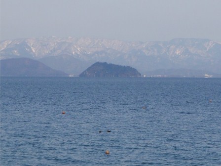 体感は氷点下で・・琵琶湖