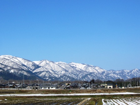 ・今津町保坂・福山聖子さん、快晴、朝、昼風景