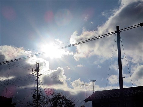 晴れて二月もおしまいでした