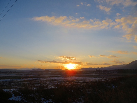 夕焼け見えて・・水曜日も・・