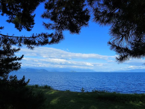 夏の色合い・・・琵琶湖