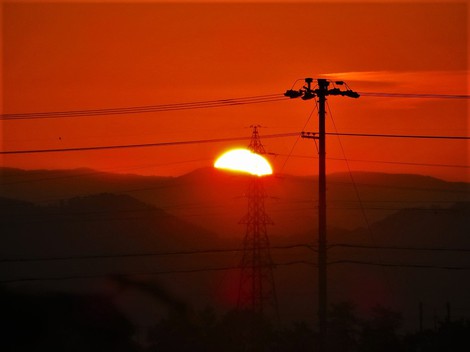 夕景  茜色