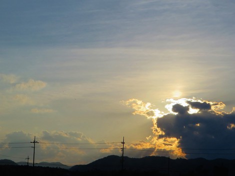 緩やかに秋日和が・・夕刻前に