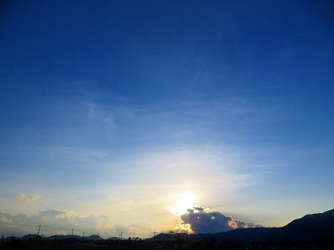 緩やかに秋日和が・・夕刻前に