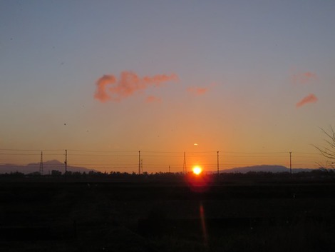 朝夕・・我が家からの風景
