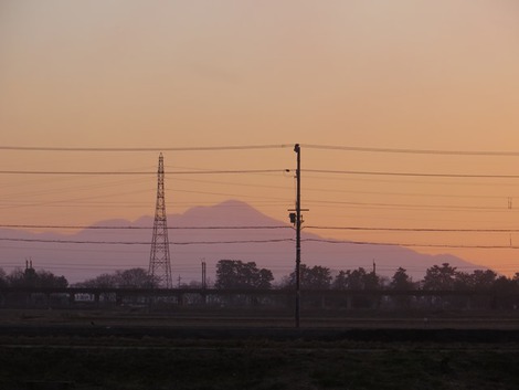 朝夕・・我が家からの風景