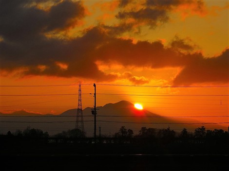 冷たい風・・でも朝陽の土曜日