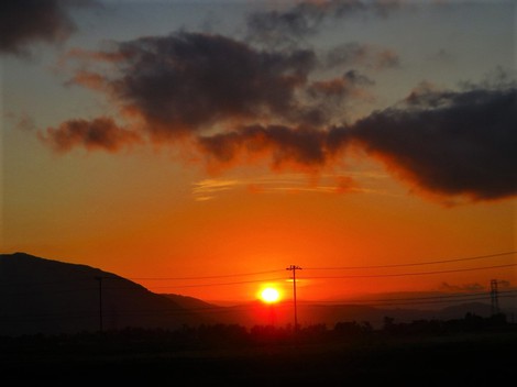 夕景  茜色