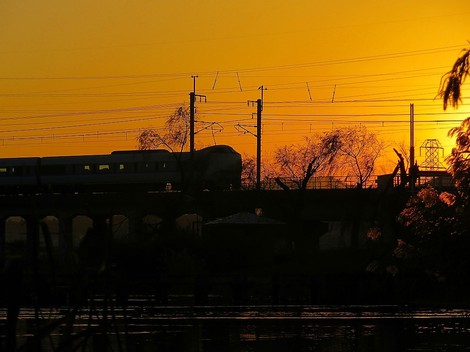 秋晴れの金曜日・・夕景も秋らしかった・・