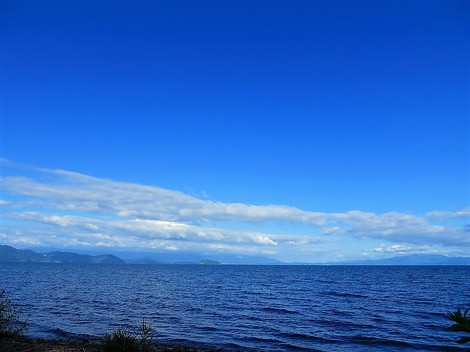 夏の色合い・・・琵琶湖