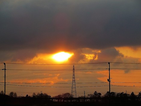 今朝の空～～今月も最後の一週間