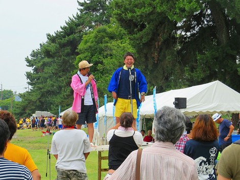 今津のペーロン大会と琵琶湖岸草刈りの日曜日でした