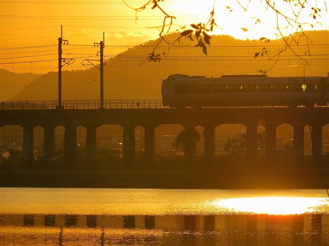 日短になって・・帰り道・・夕景