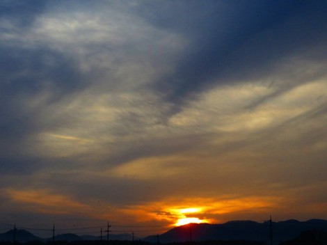 立冬の今日も秋風景見ながら・・