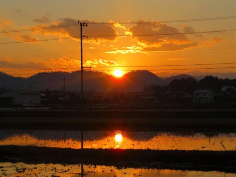 夕焼け見えて・・水曜日も・・