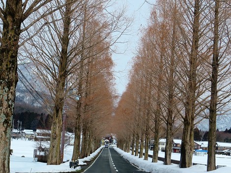 雪雲は北へ流れて・・冷たい空気と青い空も