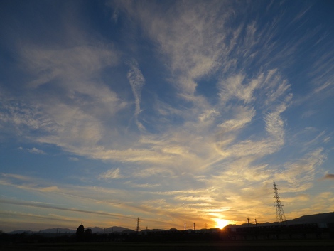 洗濯物乾く天候で金曜日・・そして風景
