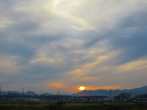 立冬の今日も秋風景見ながら・・