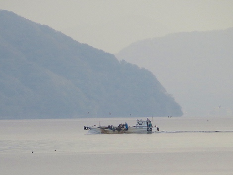 今日見えた・・朝の琵琶湖