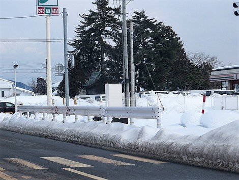 低温で～～思ったより融雪せず！