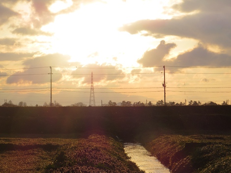 今朝の空～～今月も最後の一週間