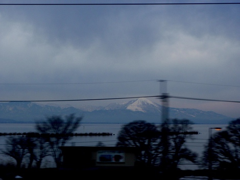 冷気な一日～琵琶湖も