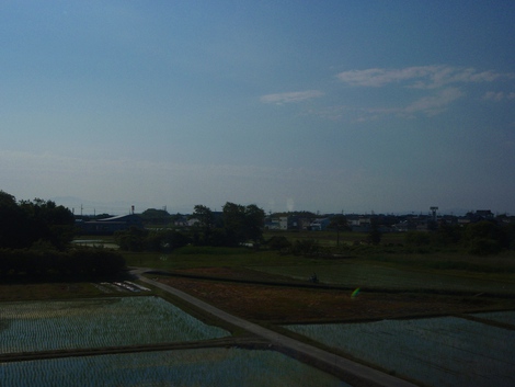 湖西線車窓から高島市風景・・朝
