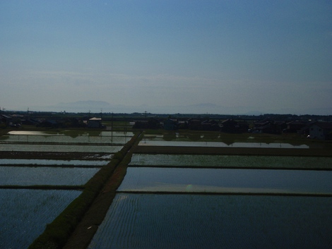 湖西線車窓から高島市風景・・朝