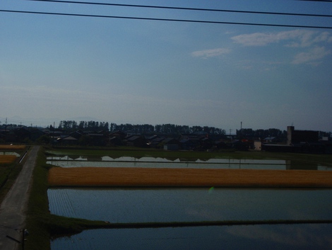 湖西線車窓から高島市風景・・朝