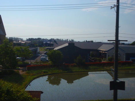 湖西線車窓から高島市風景・・朝