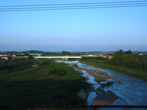 夏模様になった・・湖西線車窓風景