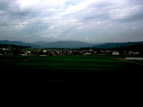 湖西線車窓風景～台風の影響？？風景