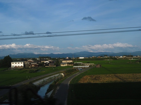 湖西線車窓風景～台風の影響？？風景