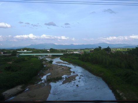 湖西線車窓風景～台風の影響？？風景