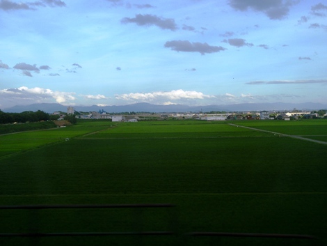 湖西線車窓風景～台風の影響？？風景