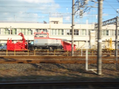 大雪・風雪の注意報が・・湖西線車窓から