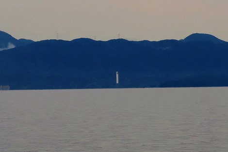 ８月尽・・夕方に琵琶湖