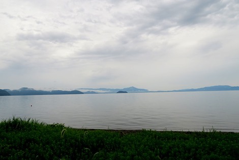 ８月尽・・夕方に琵琶湖