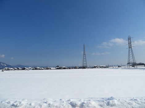 低温で・・雪風景～～降雪時と晴れ間と・・