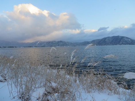 低温で・・雪風景～～降雪時と晴れ間と・・
