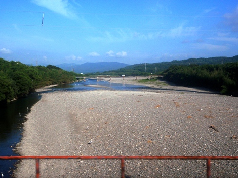 真夏の一部・・湖西線車窓から